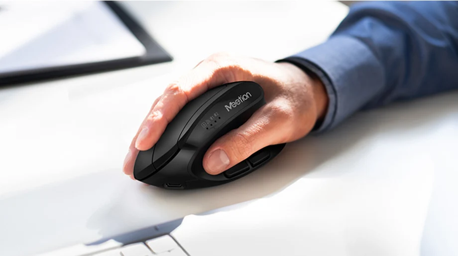 Meetion BTM008 Ergonomic Dual-Mode Wireless Mouse (2.4G + Bluetooth)