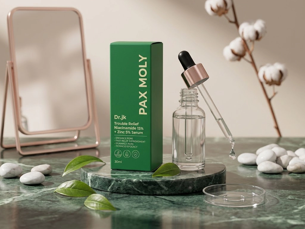 PAX MOLY Trouble Relief Niacinamide 15% + Zinc 5% Serum (30ml)