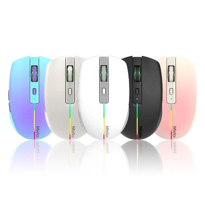 Meetion MT-BTM002 Dual-Mode Wireless Mouse - 2.4G & Bluetooth, Silent & Rechargeable ( -1 Year Warranty)