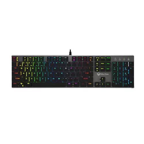 Meetion MT-MK80 Ultrathin Mechanical Gaming Keyboard - RGB Backlit, Outemu Blue Switches (1 Year Warranty)